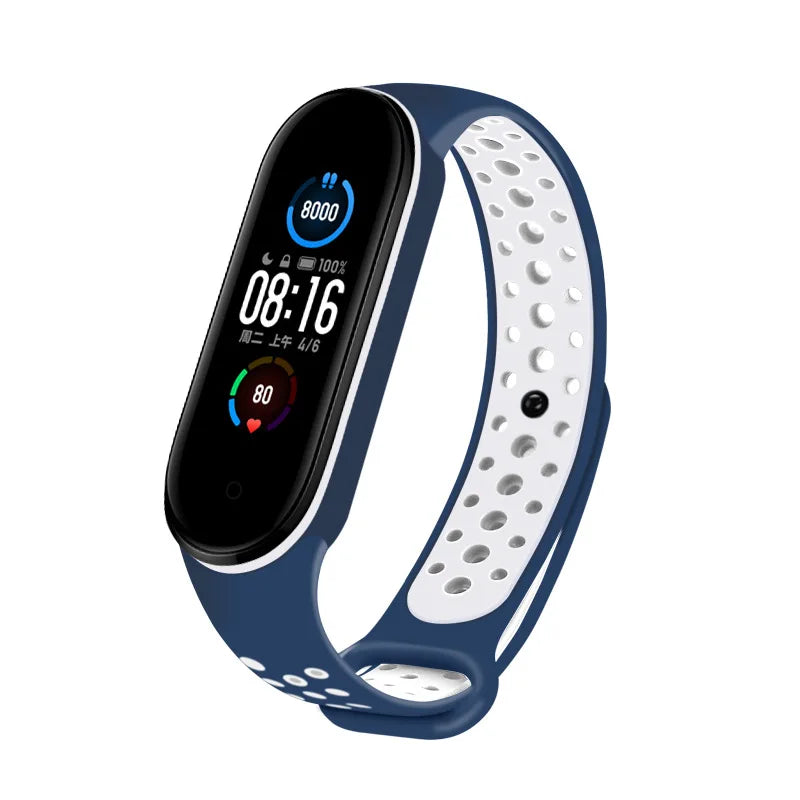 Breathable Strap For Xiaomi Mi Band 3 4 5 6 7 Smart Watch Wrist M3 M4 Bracelet For Xiaomi MiBand 7 6 5 Miband Strap Replacement