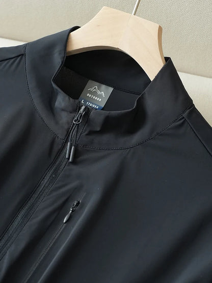 Summer UPF50+ Men's Jacket UV Protection Ice Silk Skin Coats Breathable Quick Dry Stretch Nylon Sunscreen Windbreaker Jackets