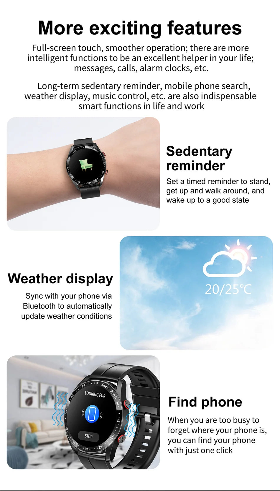 2025 New Voice Call Smart Watch Men GT Series 1.53 inch AMOLED Screen Sports Watch ECG+PPG Health Smartwatch For Android IOS