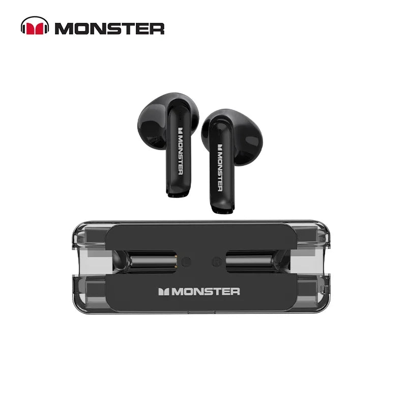 Monster XKT08 Earphone Bluetooth 5.3 Ture Wireless Earbuds Low Latency Noise Reduction Headphones Gaming Sports Headset With Mic