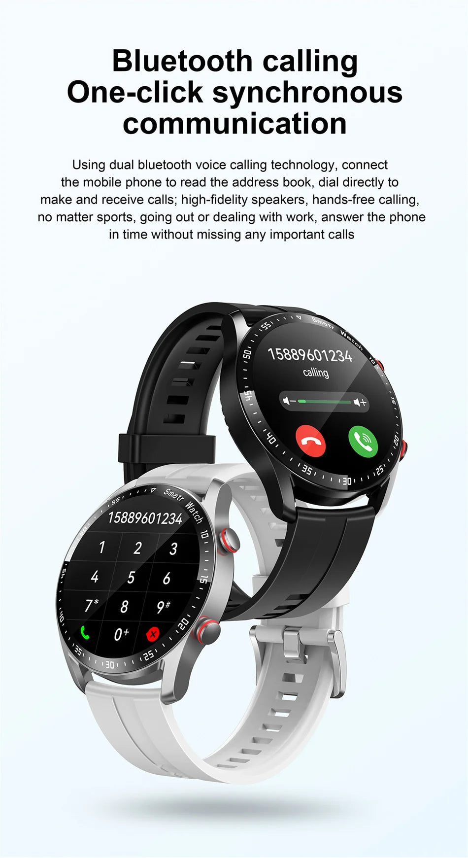 2025 New Voice Call Smart Watch Men GT Series 1.53 inch AMOLED Screen Sports Watch ECG+PPG Health Smartwatch For Android IOS