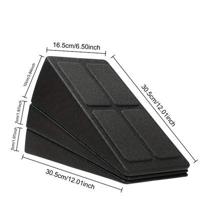 3-Piece Set Yoga Bricks Squat Wedge Blocks Block Ramp Deadlift Slant Board Adjustable Non-Slip Calf Foot Stretching Sports Gym
