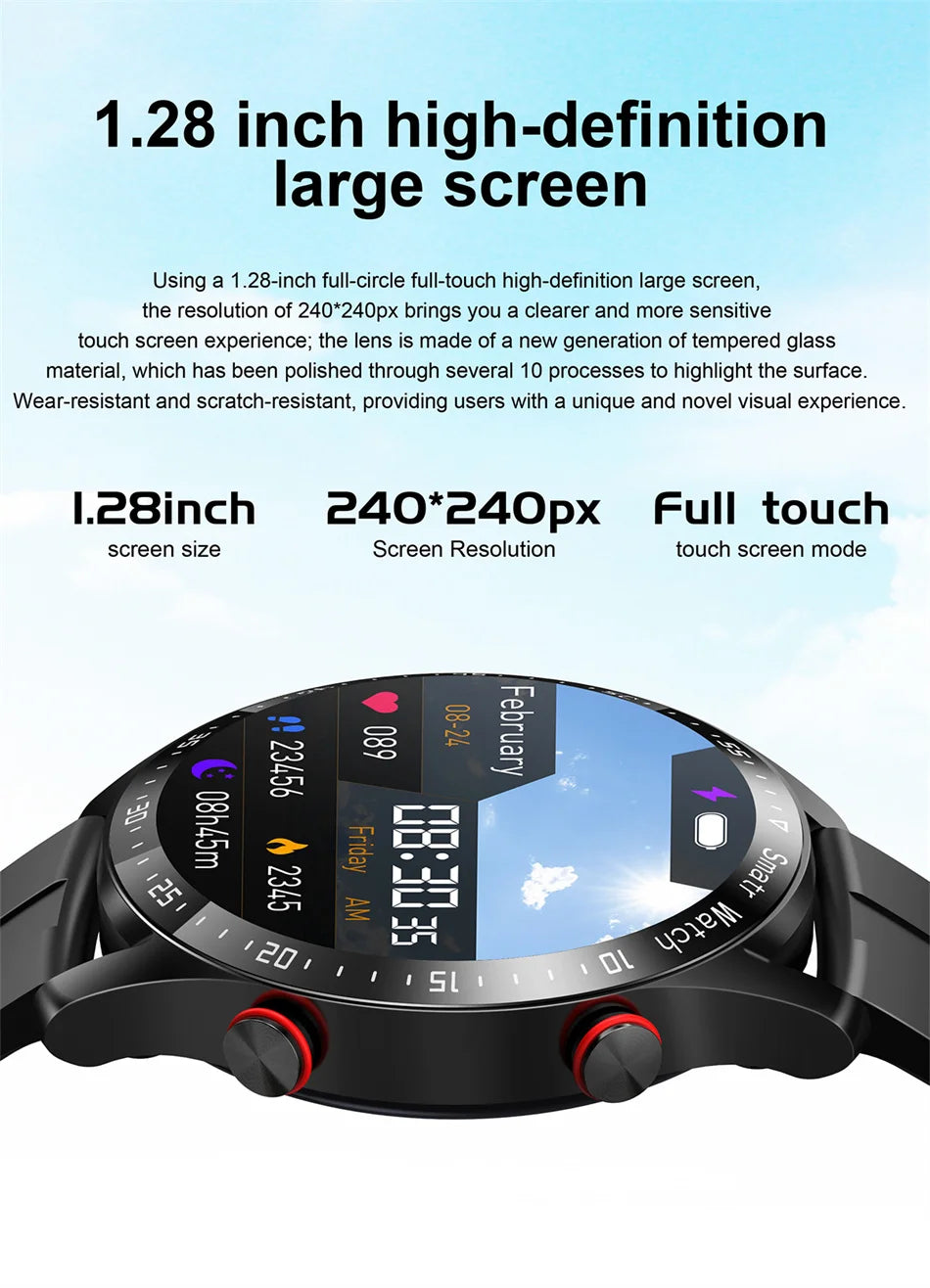 2025 New Voice Call Smart Watch Men GT Series 1.53 inch AMOLED Screen Sports Watch ECG+PPG Health Smartwatch For Android IOS