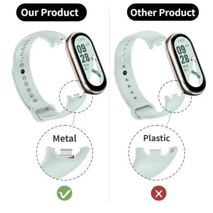 Soft Official Silicone Strap for Xiaomi Mi Band 10 Sports Smart Bracelet Wristband Mi Band 8 9 Replacement Band Accessories Belt