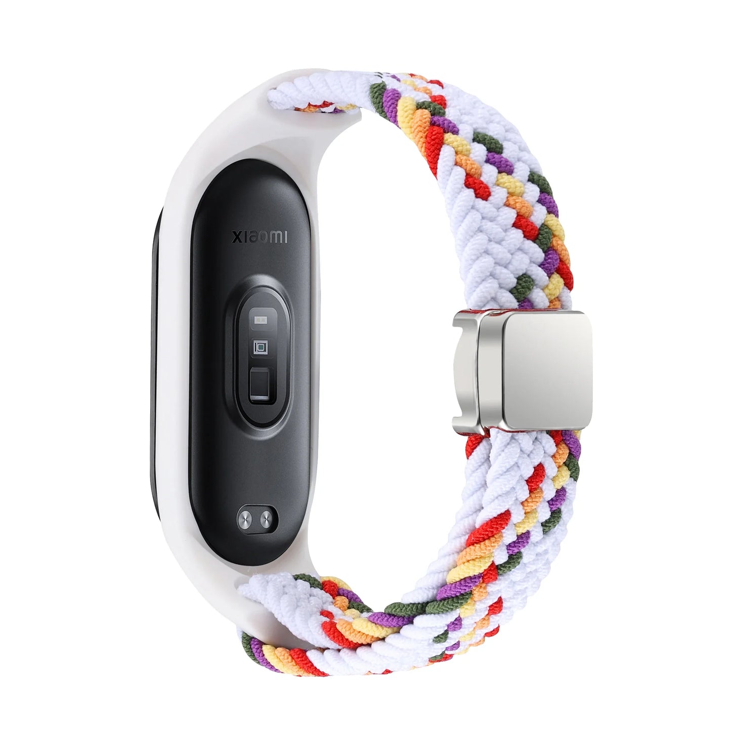 Nylon Braided Strap For Mi Band 9 8 Bracelet Magnetic Buckle Watchband For Xiaomi Mi Band 7 6 5 4 3 Wristband Correa Accessories