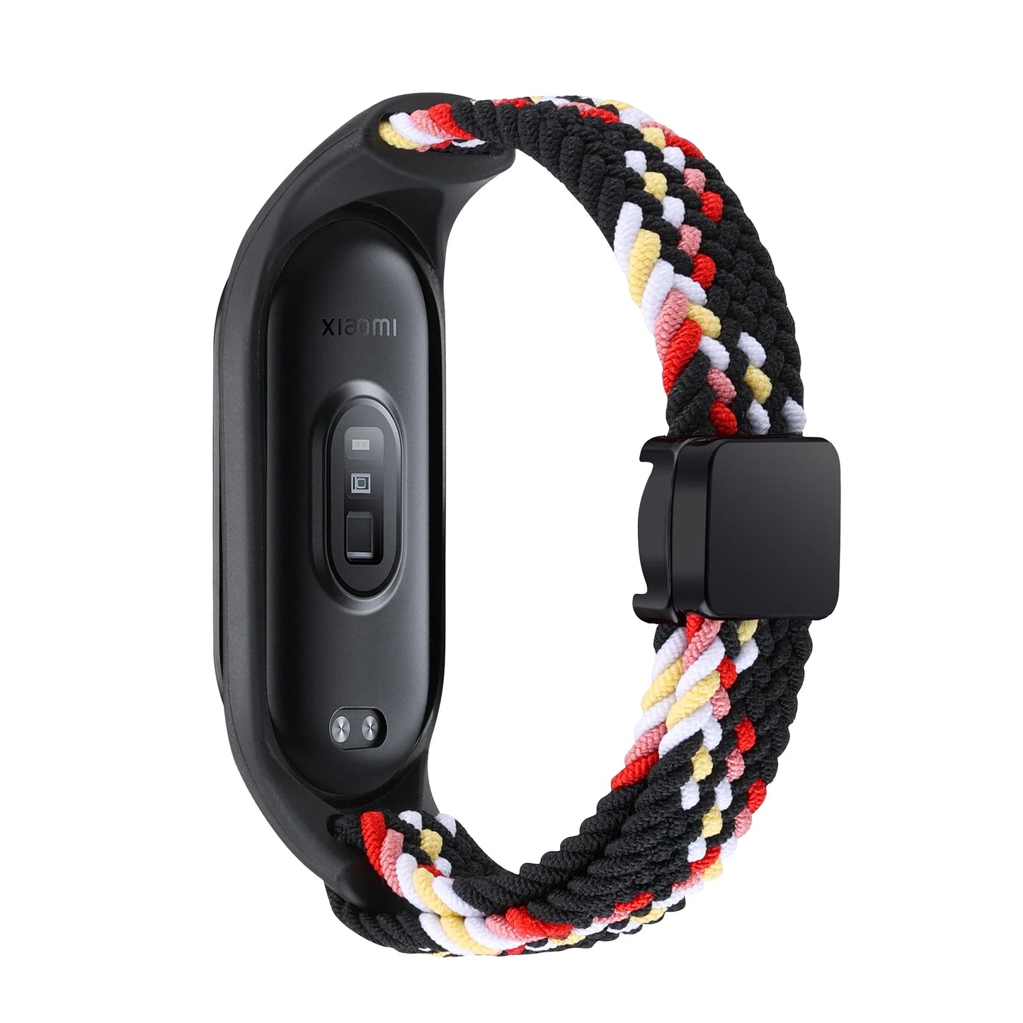 Nylon Braided Strap For Mi Band 9 8 Bracelet Magnetic Buckle Watchband For Xiaomi Mi Band 7 6 5 4 3 Wristband Correa Accessories