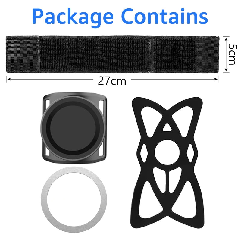 Armband Wristband Mobile Phone Holder Magnetic Wrist Strap Phone Mount Stand for iPhone 16 MagSafe Xiaomi for Cycling Hiking Gym