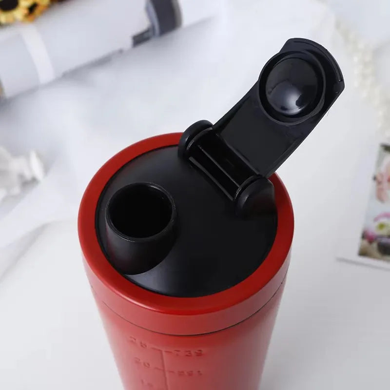 Stainless Steel Protein Shaker Cup Portable Fitness Sports Mug Nutrition Shakers Cup Water Bottles Water Cup Portable Shakers