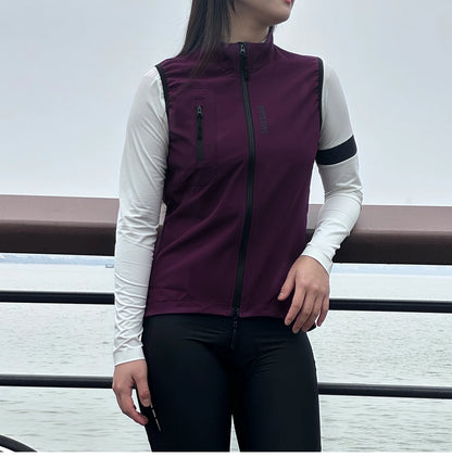 WOSAWE Cycling Jacket Women Windbreaker Vest Sleeveless Jackets Mountain Bike MTB Clothes Bicycle Jacket Windproof Ciclismo