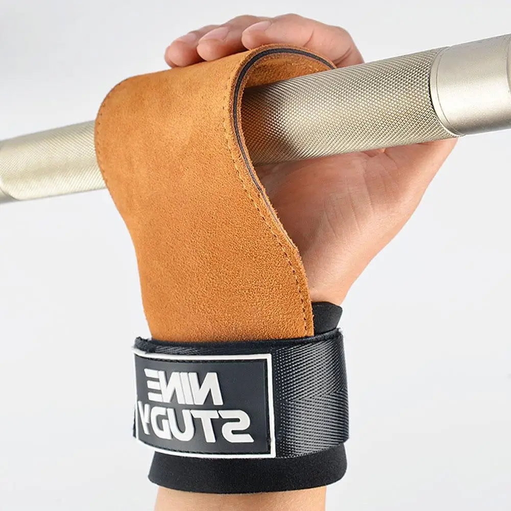 Bench Press Weight Lifting Wrist Hooks Straps Deadlift Gloves and Grip Pads for Fitness Gym Training Dumbbell Pull-Up