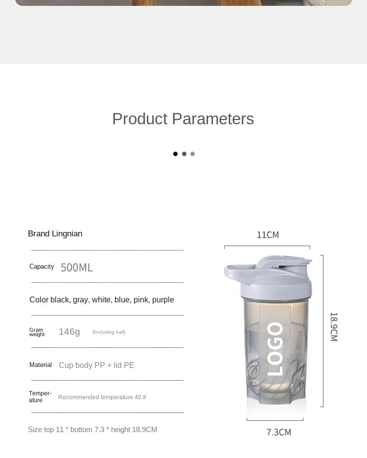 Classic Portable Milk Shake Protein Powder Mixing Cup Fitness Drinking Bottle For Gym Shake Bottles LeakProof Sport Water Bottle