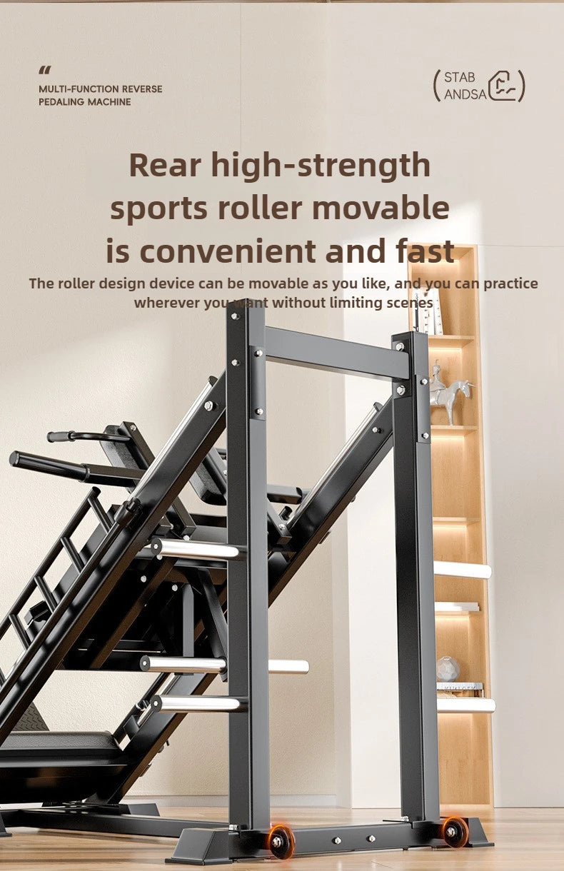 Gym Fitness Equipment Inverted Reverse Pedal Machine 45 Degree Leg Press Hack Squat Combo