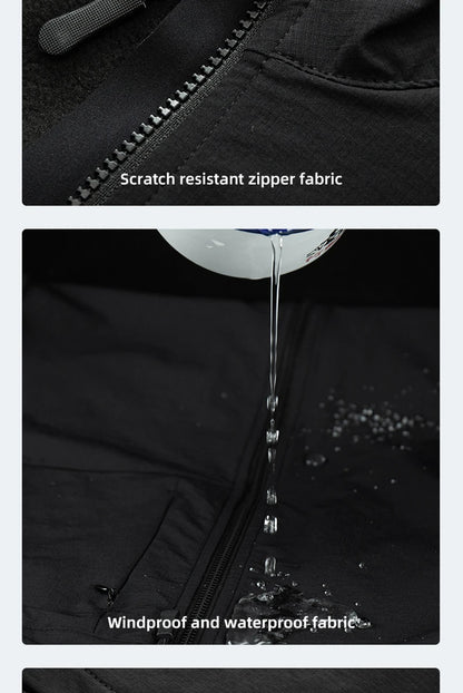YKYWBIKE Men Cycling Gelit Thermal Fleece Bicycle Windbreaker Sleeveless Bike Vest Windproof Waterproof Cycling Windshield