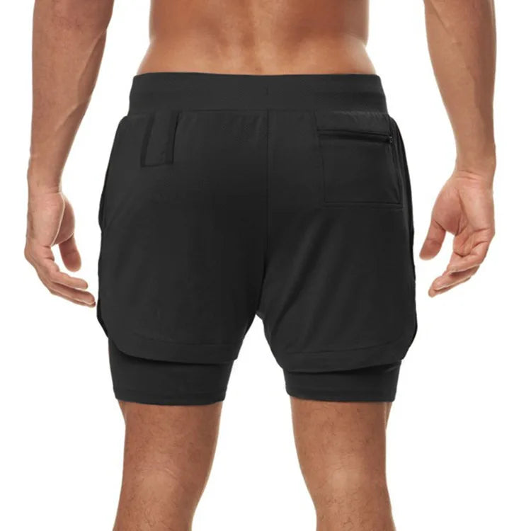 Camo Running Shorts Men Gym Sports Shorts 2 In 1 Quick Dry Workout Training Gym Fitness Jogging Short Pants Summer Men Shorts