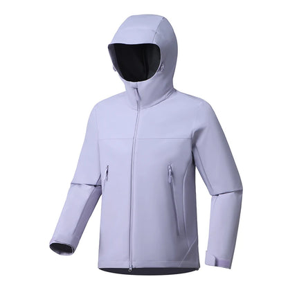 EUMERGX Men's Women's Waterproof Jacket Hiking Trekking Windbreaker Unisex Outdoor Sporty Rain Coat Windproof Climbing Clothes