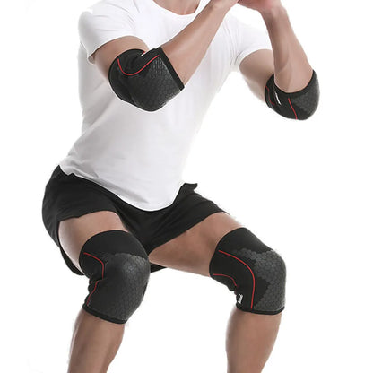 AOLIKES 1 Pair 7MM Knee Sleeves Support Injury Recovery - Neoprene Knee Brace Knee Support for Squats, Running & Gym Workout