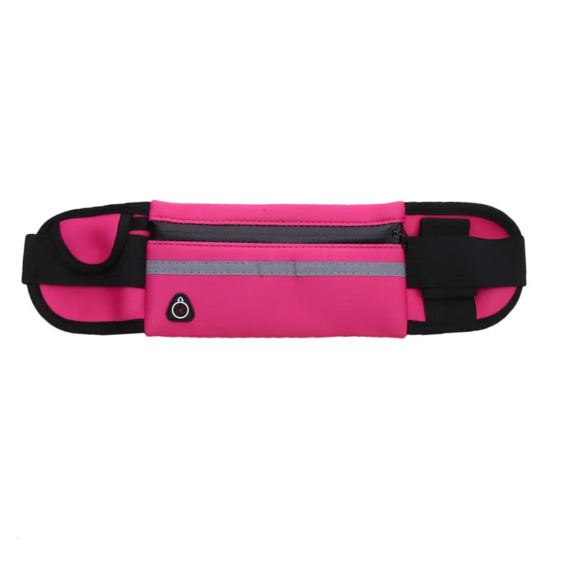 Sport Running Waist Bag For Women Men Comfortable Gym Fanny Bag Safty Tape Cycling Phone Case Running Belt