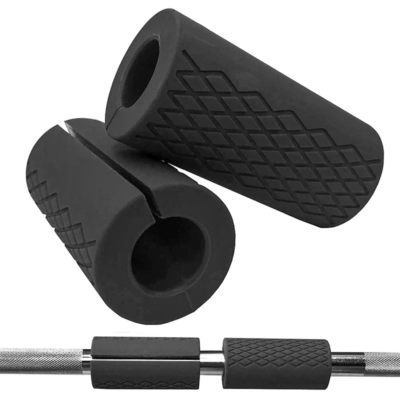 1 PC/2PC GOUNOD Barbell Dumbbell Grip Thick Bar Handle Silicone Anti-slip Pad Thick Bar Handle Weightlifting Fat Pull Grip