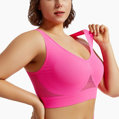 S-4XL Women Yoga Sport Bra Breathable Fitness Running Active Vest Padded Crop Tops Underwear gym Yoga top bras