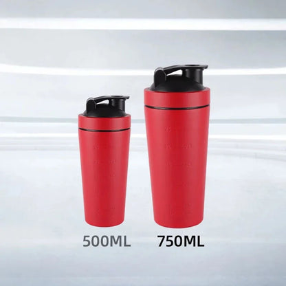Stainless Steel Protein Shaker Cup Portable Fitness Sports Mug Nutrition Shakers Cup Water Bottles Water Cup Portable Shakers