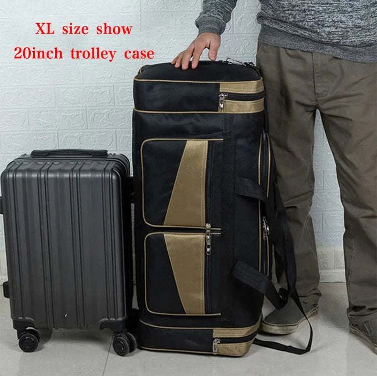 Luggage Travel Bag Gym Fitness Handbags for Women Men Outdoor Sports Shoulder Large Storage Duffel Training Long Distance Bag