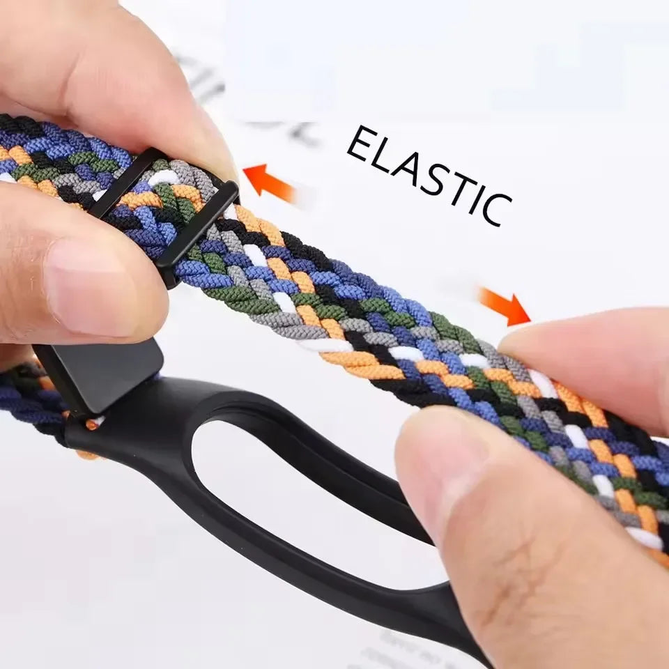 Nylon Braided Strap For Mi Band 9 8 Bracelet Magnetic Buckle Watchband For Xiaomi Mi Band 7 6 5 4 3 Wristband Correa Accessories