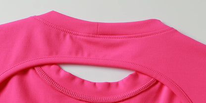 Hearuisavy Sports Shirts Workout Tops Fitness Activewear Female Quick-Dry Yoga Clothes Sport Crop Tops Backless Gym Top Women