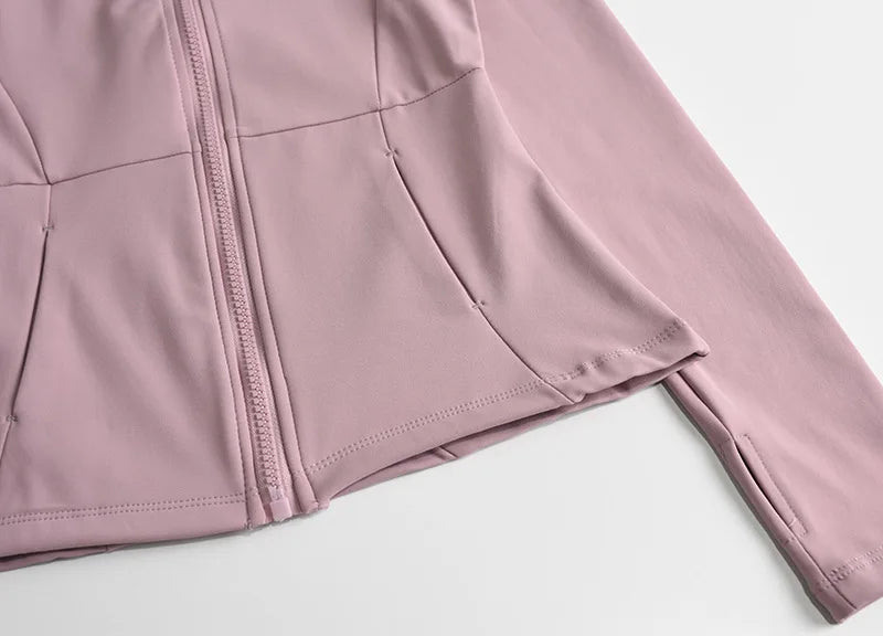 Yoga Clothes Windbreaker Sportswear Woman Running Long Sleeve Sweatshirt Sports Jackets Top Women Workout Tops Activewear