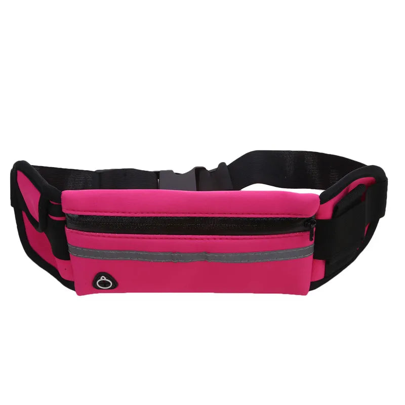 Sport Running Waist Bag For Women Men Comfortable Gym Fanny Bag Safty Tape Cycling Phone Case Running Belt