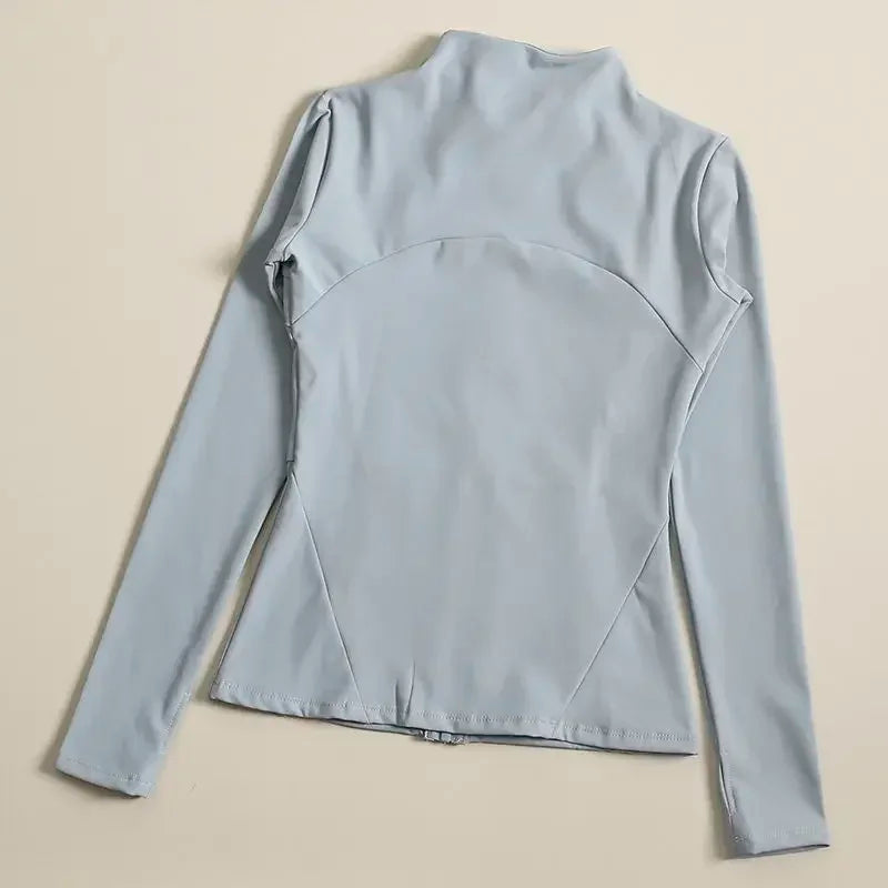 Yoga Clothes Windbreaker Sportswear Woman Running Long Sleeve Sweatshirt Sports Jackets Top Women Workout Tops Activewear