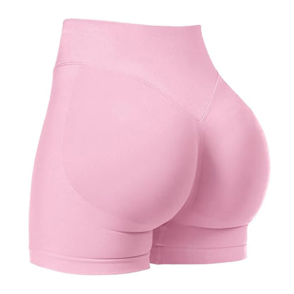 Women's summer shorts low waist seamless shorts gym shorts yoga shorts running shorts and high stretch cycling training shorts