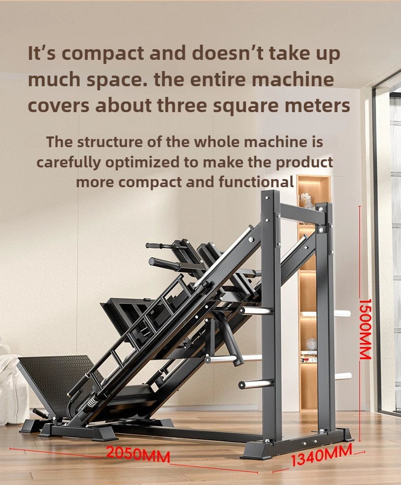 Gym Fitness Equipment Inverted Reverse Pedal Machine 45 Degree Leg Press Hack Squat Combo