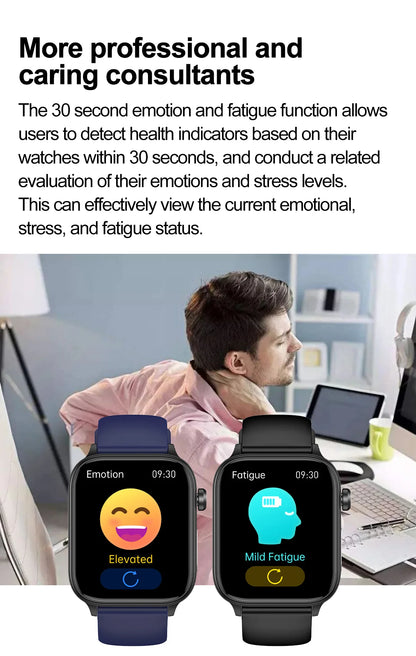 2025 New ECG+PPG+HRV Smart Watch Men Blood Lipid Uric Acid Health Monitor Bluetooth Call Sleep Physical Health Smartwatch Women