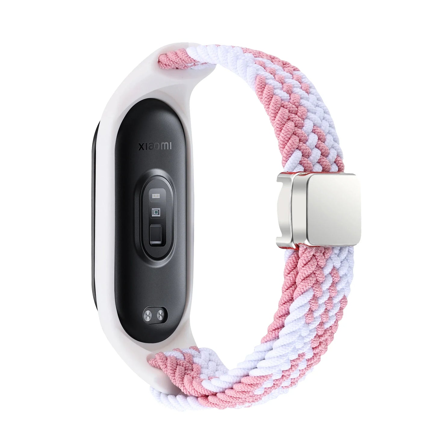 Nylon Braided Strap For Mi Band 9 8 Bracelet Magnetic Buckle Watchband For Xiaomi Mi Band 7 6 5 4 3 Wristband Correa Accessories