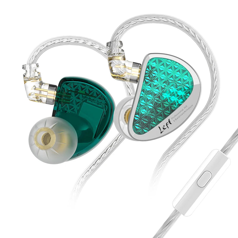 KZ AS16 Pro In Ear Earphones 16BA Balanced Armature HIFI Bass Monitor Headphones Noise Cancelling Earbuds Sport Headset