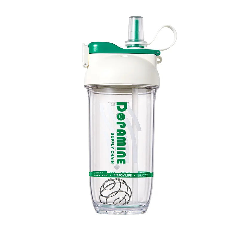 LUSQI 1PC 750ML Double Drink Shaker Water Bottle Protein Powder Shaker Mixing Cup For Fitness Gym Shaker Portable Water Bottle