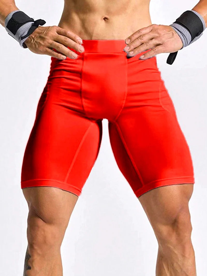 Men's Bodybuilding Shorts Gym Running Leggings Male Joggings Elastic Compressions Sweatpant Football Basketball Tights Trousers