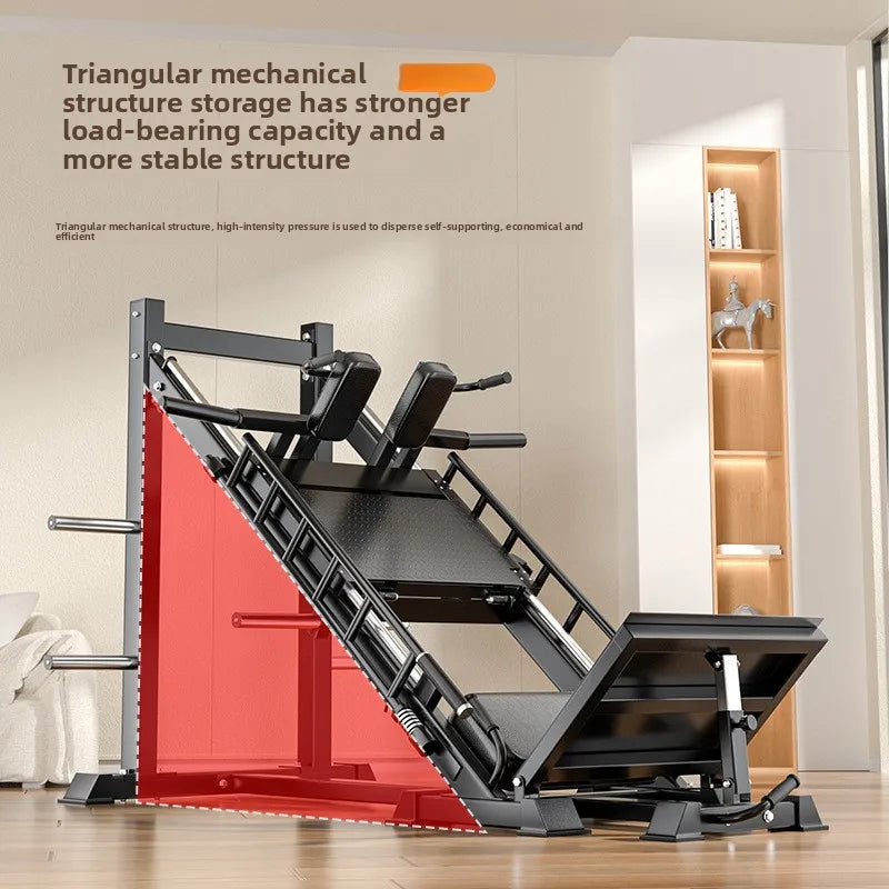 Gym Fitness Equipment Inverted Reverse Pedal Machine 45 Degree Leg Press Hack Squat Combo