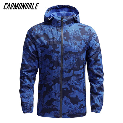 New Summer Men Hooded Jackets Anti-UV Hooded Trekking Jogging Long Sleeve Windbreaker Wear-resistant Mountain Coat Jacket Hombre
