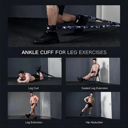 INNSTAR Resistance Bands Accessories Elastic Band Fitness Handle Foot Strap Gym Full Body Workout Bench Press Exercise Equipment