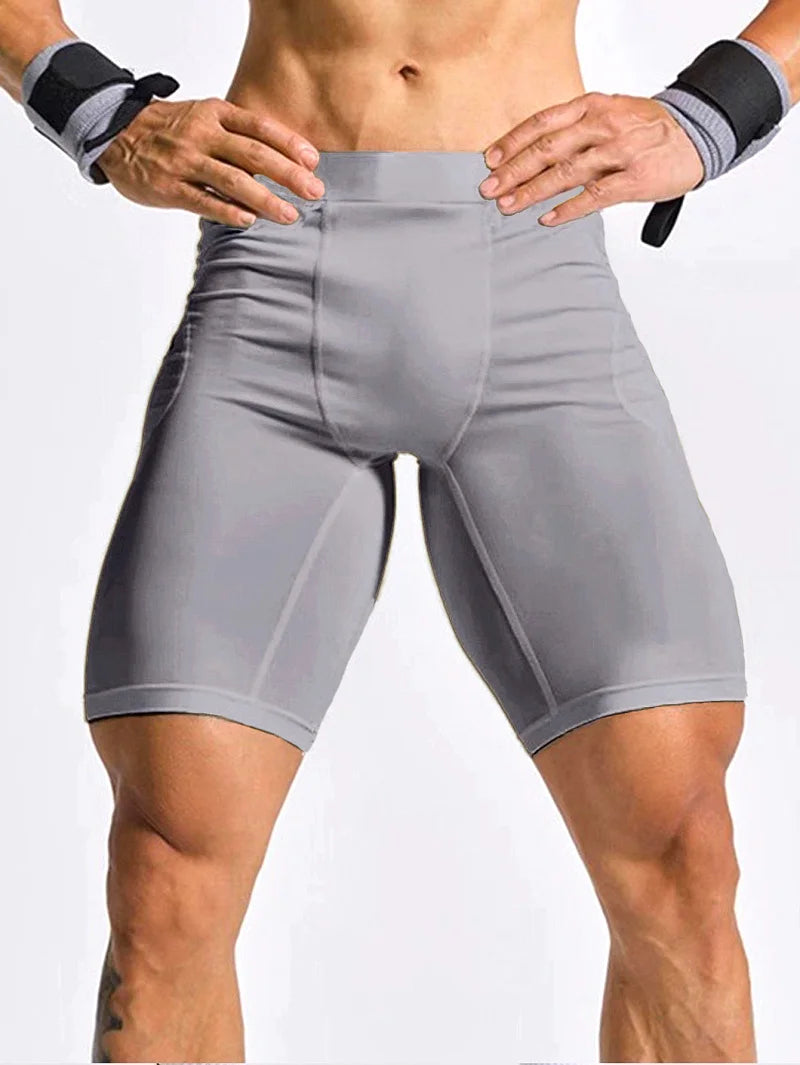 Men's Bodybuilding Shorts Gym Running Leggings Male Joggings Elastic Compressions Sweatpant Football Basketball Tights Trousers