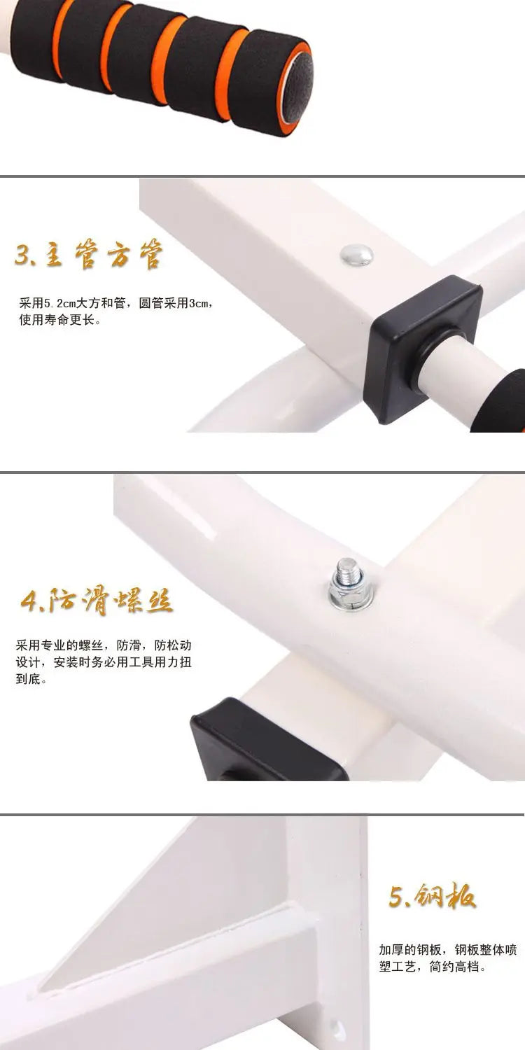 Reinforced Home Wall Horizontal Bar Pull-up Equipment Wall Fitness Exercise