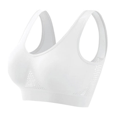 S-4XL Women Yoga Sport Bra Breathable Fitness Running Active Vest Padded Crop Tops Underwear gym Yoga top bras