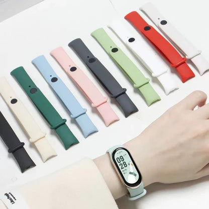 Soft Official Silicone Strap for Xiaomi Mi Band 10 Sports Smart Bracelet Wristband Mi Band 8 9 Replacement Band Accessories Belt