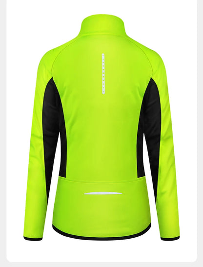 INBIKE Winter Women Cycling Jackets Thermal Fleece Biking Clothes Bicycle Road Bike Windbreaker MTB Reflective Jacket  for Women