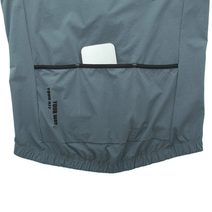 YKYWBIKE Men Cycling Gelit Thermal Fleece Bicycle Windbreaker Sleeveless Bike Vest Windproof Waterproof Cycling Windshield