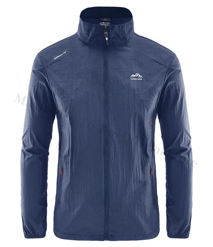Men's Summer Skin Quick Dry Hiking Jacket Waterproof Sun UV Protection Coats Men Outdoor Sports Fishing Camping Running Jacket