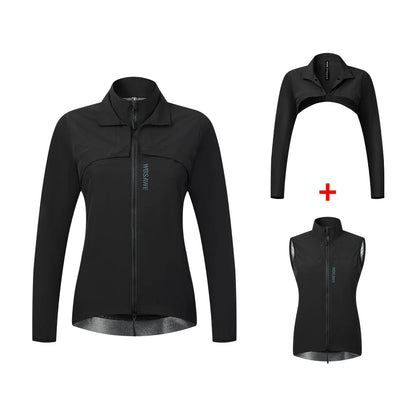 WOSAWE Windproof & Waterproof Reflective Cycling Jacket