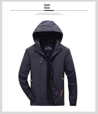 Gorpcore Jacket Men's Military Tactical Hunting Jacket Men's Autumn Casual Waterproof Windbreaker Men's Coat Pocket Work Clothes