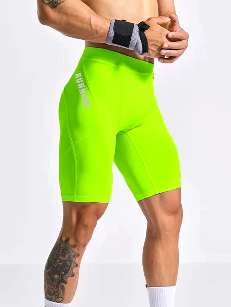 Men's Bodybuilding Shorts Gym Running Leggings Male Joggings Elastic Compressions Sweatpant Football Basketball Tights Trousers
